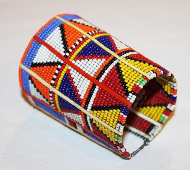 Colorful Maasai beaded bracelet