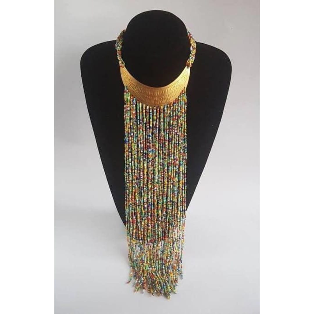 Multicolor waterfall necklace