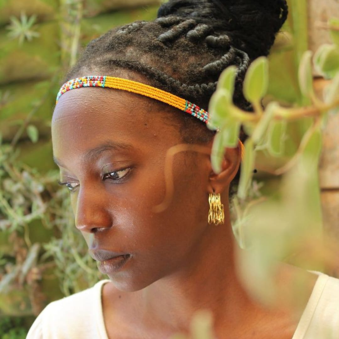 Maasai beaded headpiece